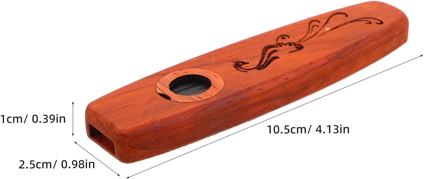 Wooden Kazoo Flute for Adults Solid Wood Wind Instrument with Innovative Design Easy to Play for Beginners and Professionals Versatile Music Tool for Folk Country and Performances - Image 2