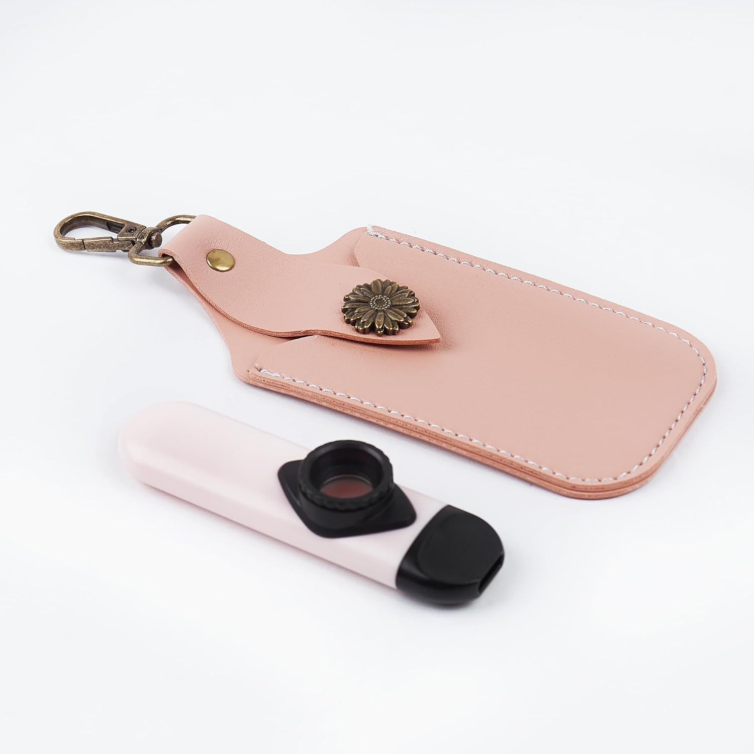 Kazoo with Leather Case for Adults with 5 Membranes, Neck Hanging Lace and Pocket Bag, A Musical Instrument Gift(1-Pink) - Image 2