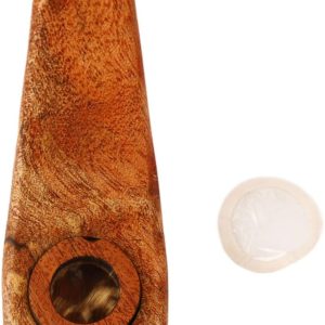 Kazoo Wooden Maple Wood Flute Rich Warm Sound Includes Diaphragms for Folk Country Music Beginners Adults Wind Instrument