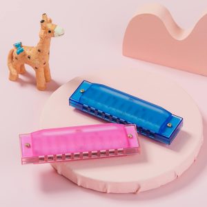 Harmonicas for Kids Set of 2, C Key 10 Hole Diatonic Blues Mouth Organ for Toddlers,Kids, Boys and Girls as Childs' Gift, Birthday Gift, with Beautiful Colord Box